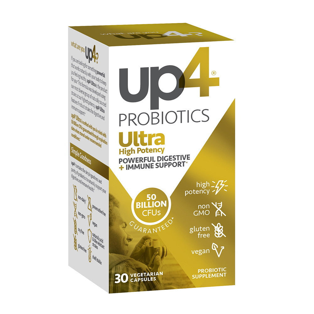 UP4 Probiotic Ultra High Potency Immune Support Capsules, 30 Ea